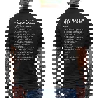 Work Bestie Definition Description Camiseta Hombre Estampado Espalda - Regaloses