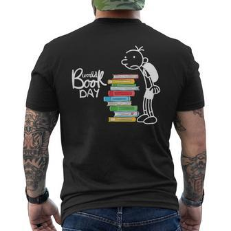 World Book Day Wimpy Book Day Character Wimpy Pi Day Men's T-shirt Back Print - Monsterry UK