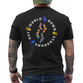 World Down Syndrome Day Rock Your Socks Awareness Women Men's T-shirt Back Print - Thegiftio UK