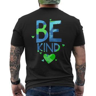 World Kindness Unity Day Anti-Bullying Be Nice Kind Earth Men's T-shirt Back Print - Monsterry