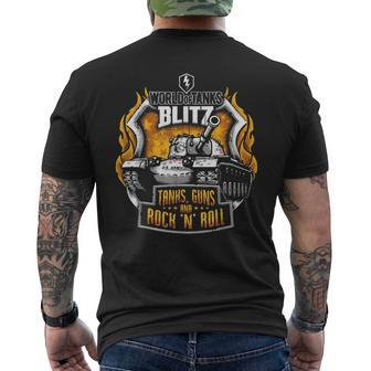 World Of Tanks Blitz Rock 'N' Roll Men's T-shirt Back Print - Thegiftio UK