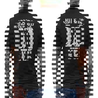 World's Best Dad Ever Father's Day Daddy Men's T-shirt Back Print - Thegiftio UK