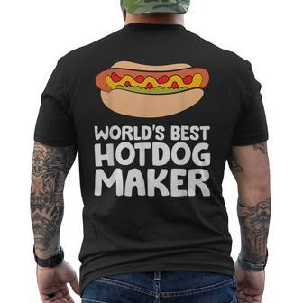 World's Best Hotdog Maker Hot Dog Men's T-shirt Back Print - Monsterry