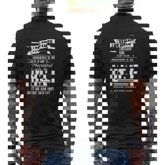 World's Best Uncle Mens Back Print T-shirt - Thegiftio