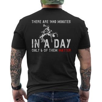 Wrestling There're 1440 Minutes In A Day Only 6 Matter Men's T-shirt Back Print - Monsterry