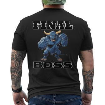 Wrestling's Final Boss Men's T-shirt Back Print - Seseable