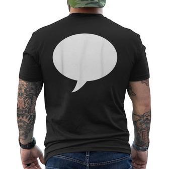 Write On Me Blank T Speech Bubble Men's T-shirt Back Print - Monsterry UK