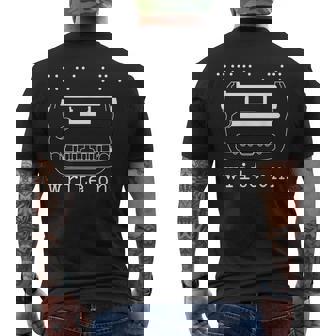 Write On Braille Visually Impaired Blind Awareness Men's T-shirt Back Print - Monsterry