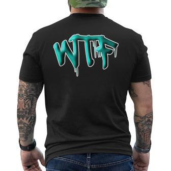Wtf What The F-Ck Not My Worry Caring Is Not My World Men's T-shirt Back Print - Monsterry DE