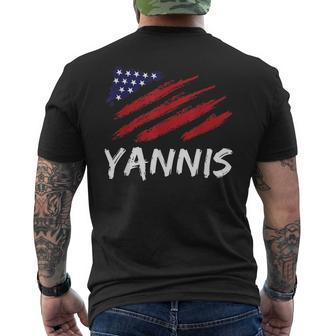 Yannis Citizenship Forename Birthday Personalized Name Men's T-shirt Back Print - Seseable