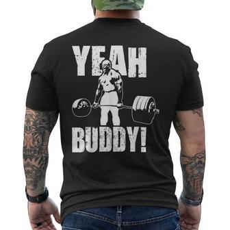 Yeah Buddy Ronnie Coleman Gym Motivational Men's T-shirt Back Print - Thegiftio UK