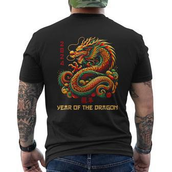 Year Of The Dragon 2024 Zodiac Chinese New Year 2024 Men's T-shirt Back Print - Monsterry AU