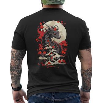 Year Of The Dragon Zodiac Lunar New Year 2024 Men's T-shirt Back Print - Monsterry AU