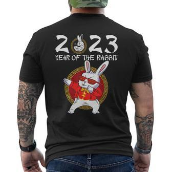 Year Of The Rabbit 2023 Chinese New Year 2023 Men's T-shirt Back Print - Monsterry