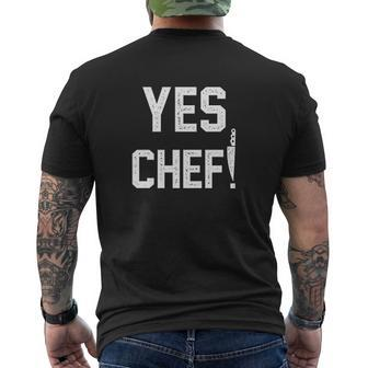 Yes Chef L Mens Back Print T-shirt - Thegiftio UK