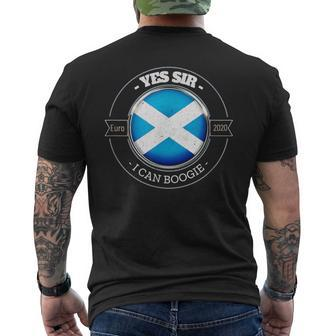 Yes Sir I Can Boogie No Scotland No Party Saltire Men's T-shirt Back Print - Monsterry AU