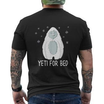 Yeti For Bed Sasquatch Mens Back Print T-shirt - Thegiftio UK
