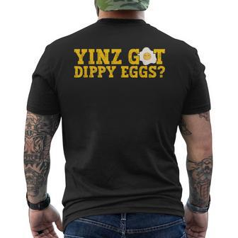 Yinz Got Dippy Eggs Jagoff Pittsburgh Pennsylvania Yinzer Men's T-shirt Back Print - Monsterry DE