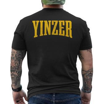 Yinzer Code Pittsburgh Pennsylvania Pa Pride Yellow Yinz Men's T-shirt Back Print - Monsterry AU