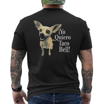 I Yo Quiero Taco Bell Mens Back Print T-shirt - Thegiftio UK