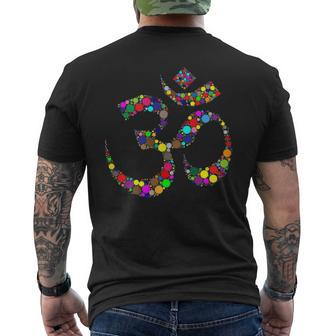 Yoga Om Symbol Multicolored All Inclusive Yoga Mens Back Print T-shirt - Thegiftio UK
