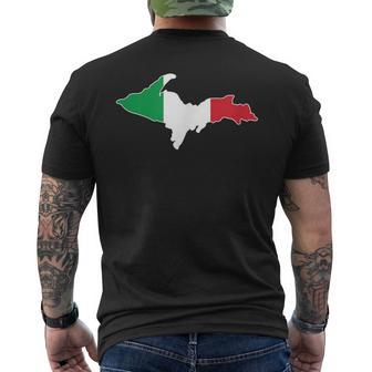 Yooper Italian Upper Peninsula Michigan Men's T-shirt Back Print - Monsterry AU