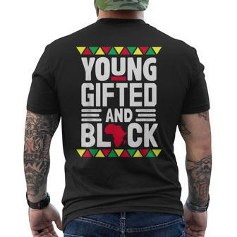 Younged And Black African Pride Black History Month Men's T-shirt Back Print - Seseable