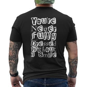 You're Not Fully Dressed Without A Smile Men's T-shirt Back Print - Monsterry AU