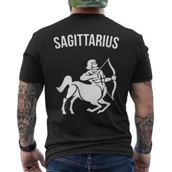 Zodiac Sign Sagittarius Horoscope Birthday Men's T-shirt Back Print - Monsterry AU