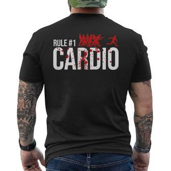 Zombie Rule 1 Cardio Men's T-shirt Back Print - Monsterry AU
