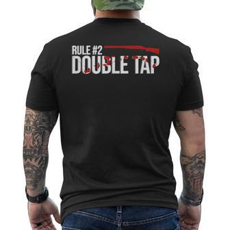 Zombie Rule 2 Double Tap Men's T-shirt Back Print - Monsterry AU