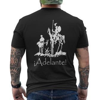 ¡Adelante Don Quijote Sancho Panza S T-Shirt mit Rückendruck - Geschenkecke