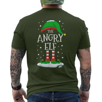The Angry Elf Christmas Family Matching Xmas Group Men's T-shirt Back Print - Monsterry DE