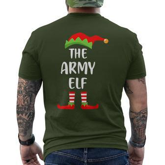 The Army Elf Christmas Party Matching Family Group Pajama Men's T-shirt Back Print - Monsterry AU