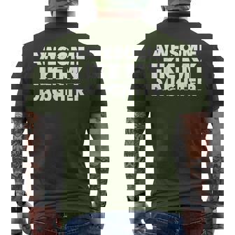 Awesome Like My Daughter For Fathers Day Birthday Christmas Men's T-shirt Back Print - Thegiftio