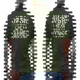 Awesome Like My Daughters Fathers Day Birthday Christmas Men's T-shirt Back Print - Thegiftio