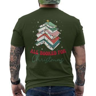 All Booked For Christmas My Christmas Is All Booked Pocket Men's T-shirt Back Print - Seseable