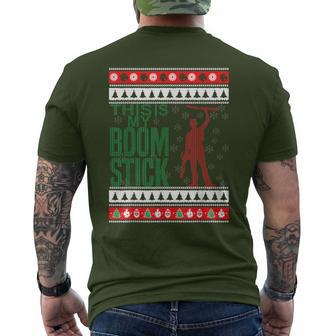 This Is My Boomstick Shotgun Christmas Snow Dead Evil Men's T-shirt Back Print - Monsterry UK