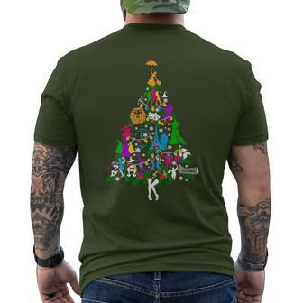 Broadway Musical Theater Christmas Tree Men's T-shirt Back Print - Seseable