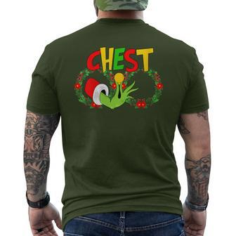 Chest Nuts Christmas T Matching Couple Chestnuts Santa Men's T-shirt Back Print - Seseable