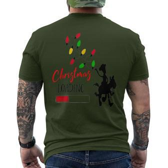 Christmas 2023 Loading Cowboy Lights Men's T-shirt Back Print - Monsterry DE
