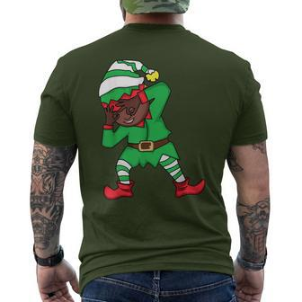 Christmas African American Elf Griddy Dance Men's T-shirt Back Print - Monsterry DE