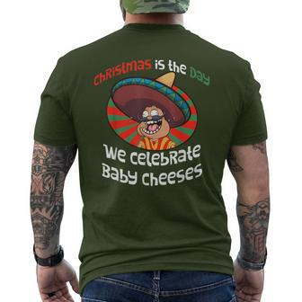 Christmas Baby Cheeses Mexican Word Of The Day Men's T-shirt Back Print - Monsterry AU
