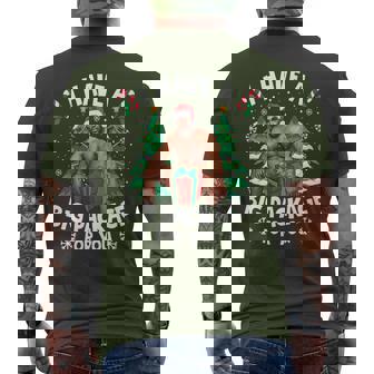 Christmas I Have A Big Package For You Naughty Big Black Guy Men's T-shirt Back Print | Seseable CA