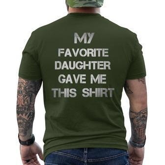 Christmas For Dad From Daughter To Father Bday Men's T-shirt Back Print - Monsterry DE