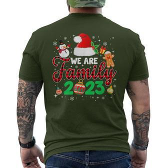 Christmas Family Matching 2023 Santa Hat Xmas Holiday Men's T-shirt Back Print - Seseable