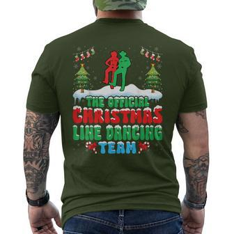 Christmas Line Dancing Dance Team Line Dancer Xmas Men's T-shirt Back Print - Seseable