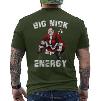 Christmas Santa Big Nick Energy Men's T-shirt Back Print - Seseable