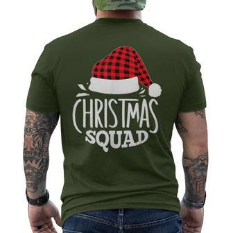 Christmas Squad Family Group Matching Christmas Pajama Party Men's T-shirt Back Print | Mazezy