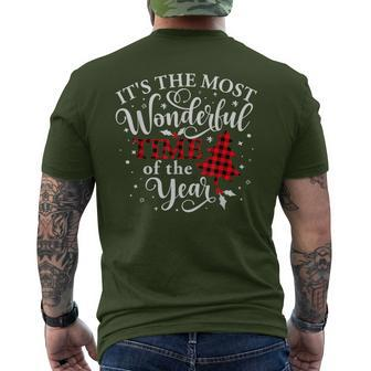 Christmas Trees It's The Most Wonderful Time Of The Year Men's T-shirt Back Print - Monsterry AU